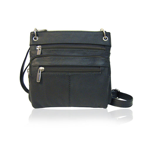 Leather-Womens-Designer-Sling-Bag-Black